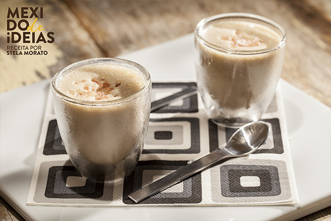 Shot de cappuccino com baunilha e sal