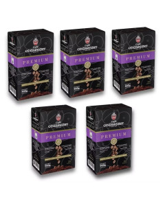 Kit 5 Pacotes de Café Odebrecht Torrado e Moido Premium Alto Vácuo 500g - 5 x 500g