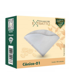 Filtro Cônico para Cafés Especiais 01 - 100 unidades
